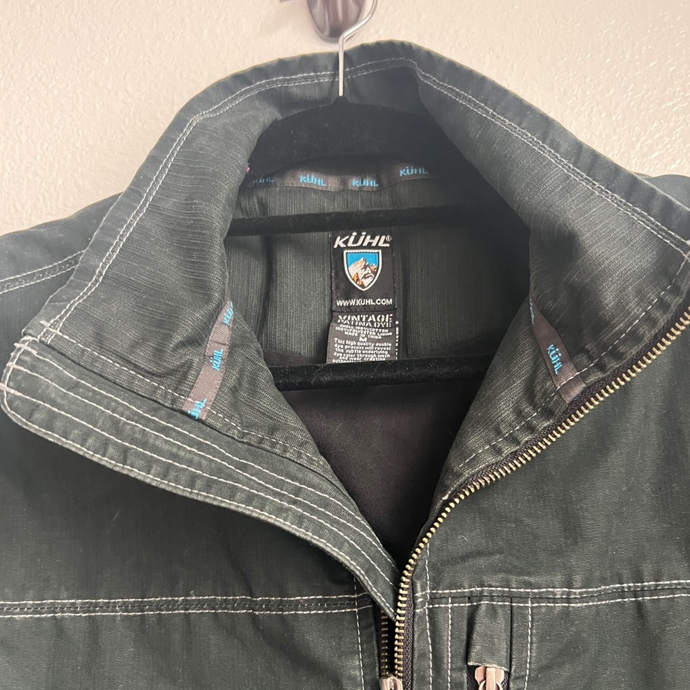 EUC Men's MED KUHL Vintage Patina Dye Jacket, Dark Green